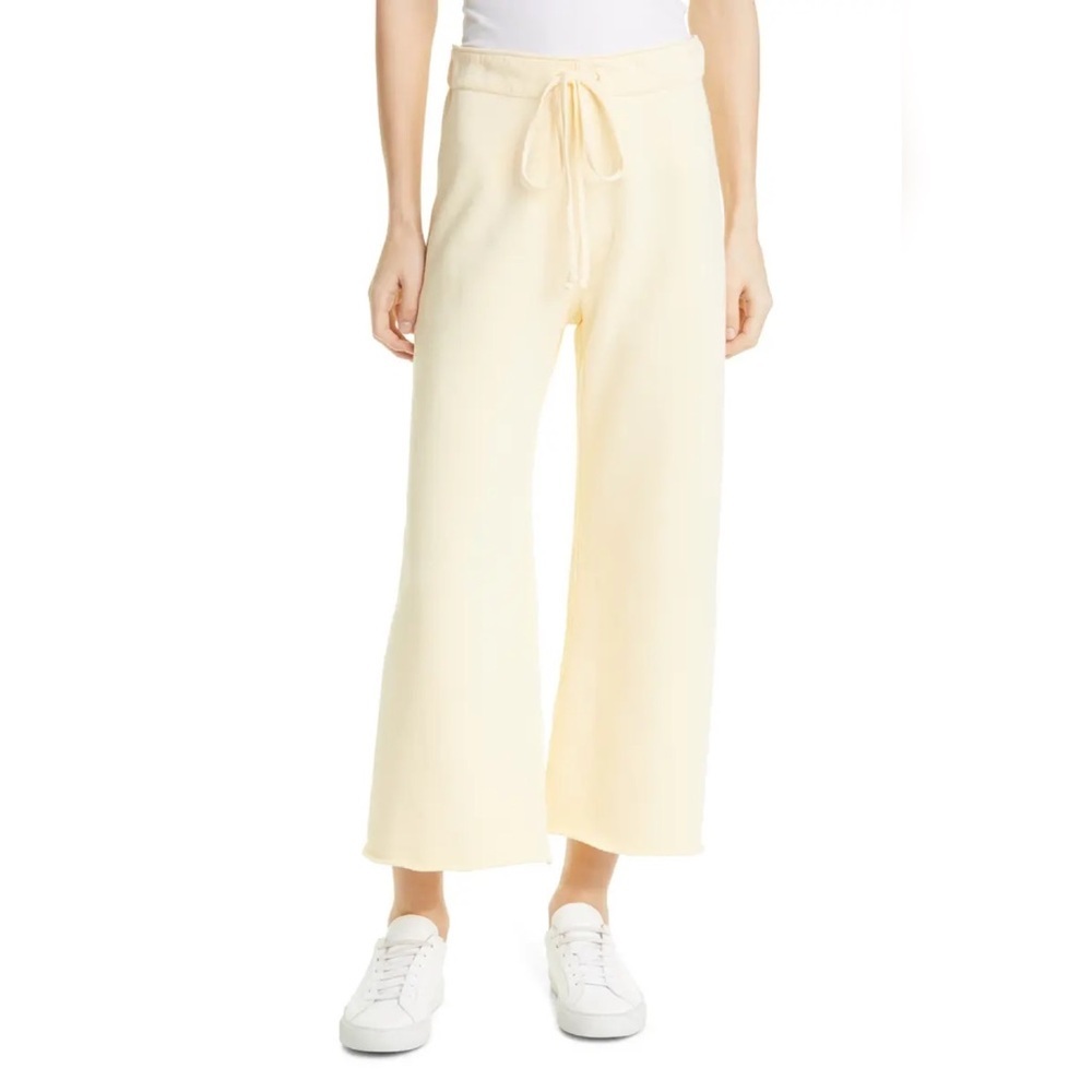 NWT Nili Lotan Kiki Sweatpants in Pale Yellow XS